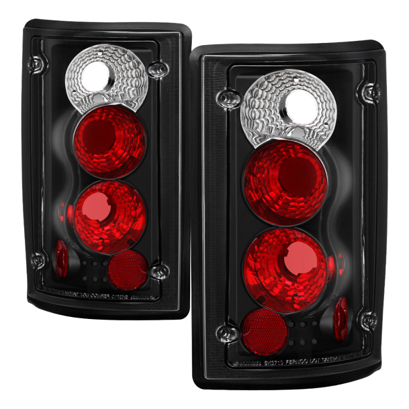 Spyder Ford Excursion 00-06/Econoline 150/250/350/450/550 95-06 Euro Tail Lights Blk ALT-YD-FEC00-BK - 0