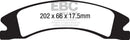 EBC 15+ Cadillac Escalade Ext/Esv 6.2 2WD Extra Duty Front Brake Pads-2