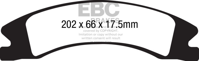 EBC 15+ Cadillac Escalade Ext/Esv 6.2 2WD Extra Duty Front Brake Pads - 0