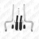 MBRP 11-14 Ford Mustang GT 5.0L 3in Cat Back Dual Split Rear Race Version 4in Tips - Black-5