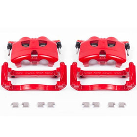 Power Stop 12-19 Ford F-150 Front Red Calipers w/Brackets - Pair