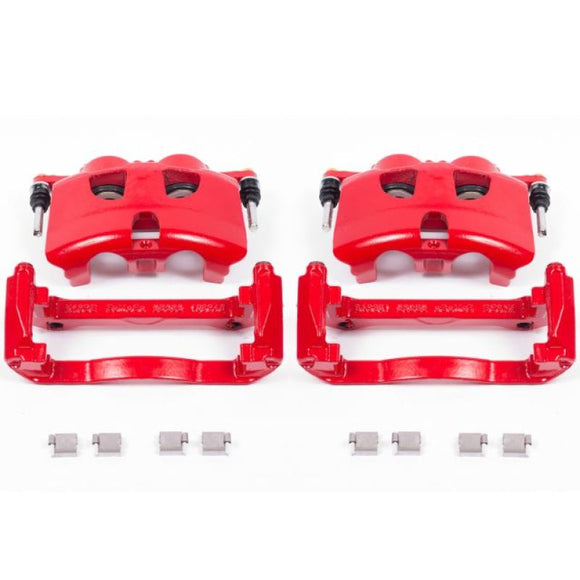 Power Stop 12-19 Ford F-150 Front Red Calipers w/Brackets - Pair