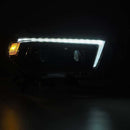 AlphaRex 10-13 Toyota 4Runner LUXX LED Proj Headlights Plank Style Alpha Black w/Seq Signal/DRL-6