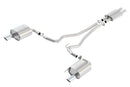 Borla ATAK Cat Back 15 Ford Mustang 3.7L V6 MT/AT 2.25in Pipe 4in Single Round Rolled Tips-1