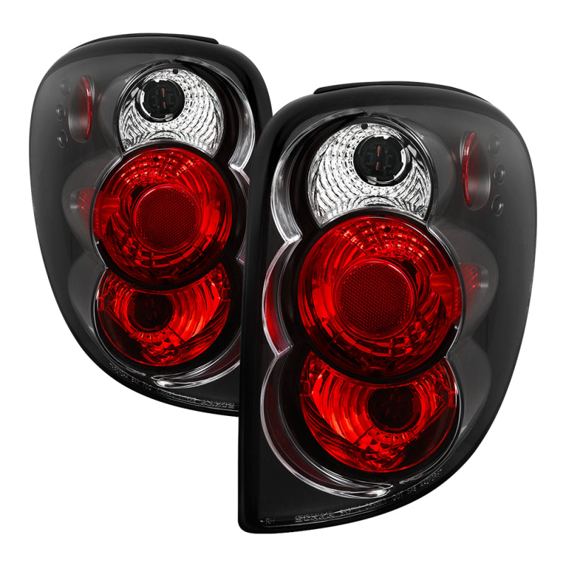 Spyder Dodge Caravan/Grand Caravan 01-07 Euro Style Tail Lights Black ALT-YD-DC01-BK - 0