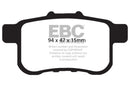 EBC 13+ Honda Accord Coupe 2.4 LX Ultimax2 Rear Brake Pads-2