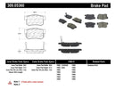 StopTech Performance 08-10 Honda Accord EX/EX-L Coupe / 08-10 LX/LX-P/LX+ Sedan Rear Brake Pads-5