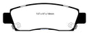 EBC 07+ Buick Enclave 3.6 Yellowstuff Rear Brake Pads-5