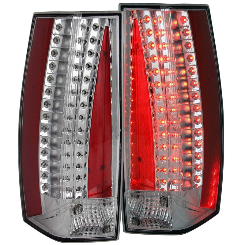 ANZO 2007-2011 Cadillac Escalade LED Taillights Chrome - 0