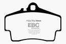 EBC 98-05 Porsche 911 (996) (Cast Iron Rotor only) 3.4 Carrera 2 Redstuff Rear Brake Pads-3