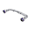 MBRP 2022 Subaru BRZ 2.4L/Toyota GR86 2.4L 2.5in Dual Split Rear Exit w/5in OD Burnt End Tips - T304-1