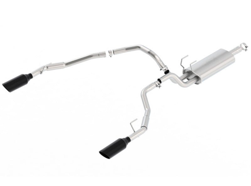 Borla 09-17 Ram 1500 5.7L V8 3in-2.5in Dual Out Pipe 5in Tip S-Type Exhaust Black Chrome - 0