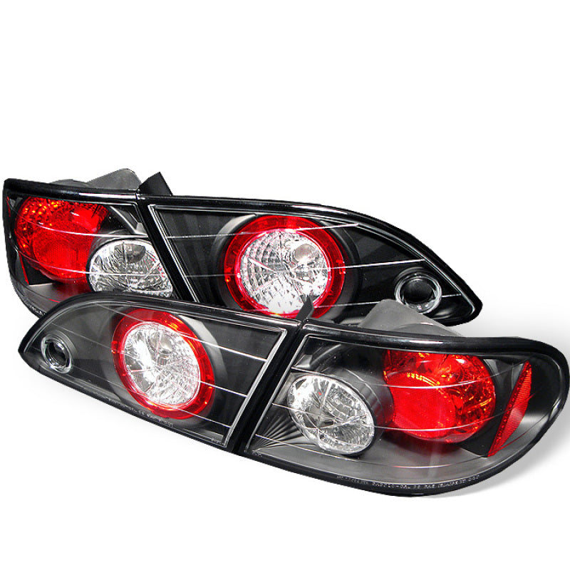 Spyder Toyota Corolla 98-02 Euro Style Tail Lights Black ALT-YD-TC98-BK - 0