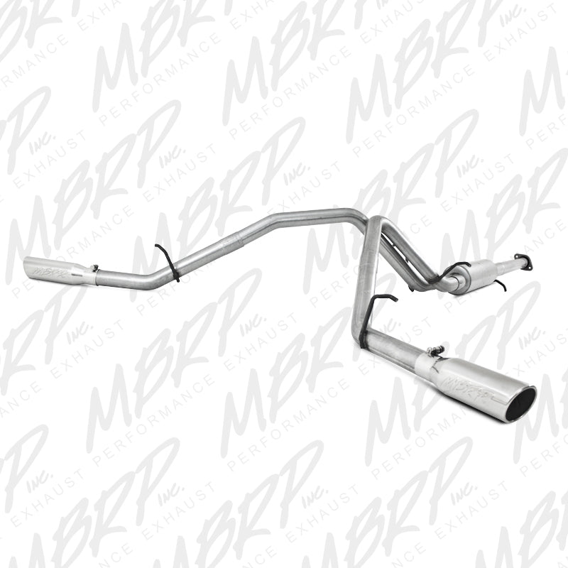 MBRP 2007-2008 Chev/GMC 1500 (Next Gen.) CC EC (excl. 8 bed) 4.8/5.3L/6.0L Cat Back Dual Split - 0