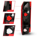 ANZO 1992-1996 Ford Bronco Taillight Red/Clear Lens (OE Replacement)-3