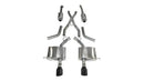Corsa 2011-2024 Dodge Durango 5.7L V8 Black Sport Dual Rear Cat-Back Exhaust-1