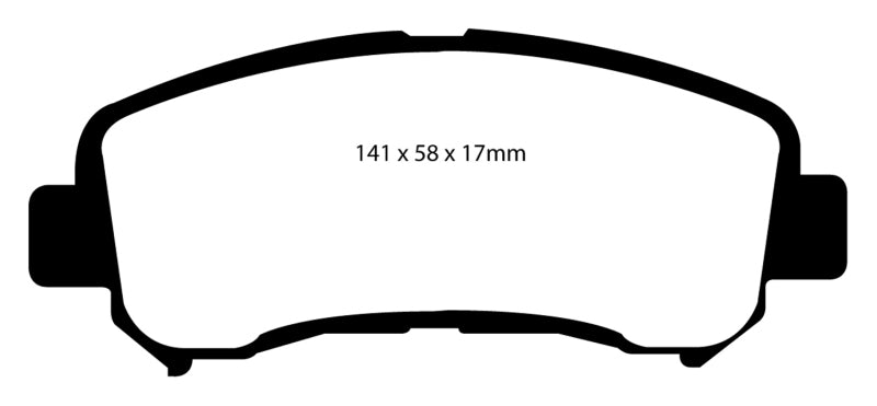 EBC 14+ Nissan Juke 1.6 Turbo Nismo RS Greenstuff Front Brake Pads - 0