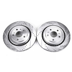 Power Stop 16-18 Cadillac ATS Rear Evolution Drilled & Slotted Rotors - Pair - 0