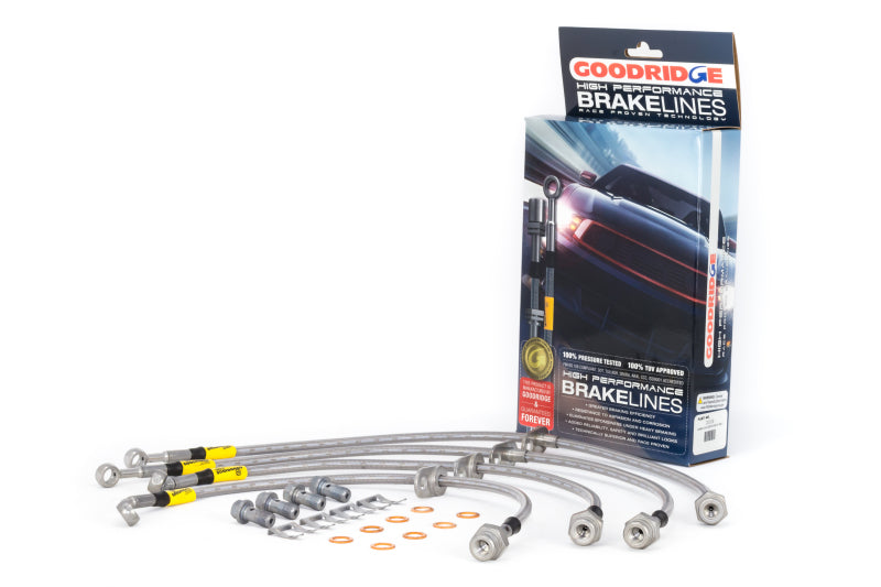 Goodridge 12-15 Honda Civic Si / 13-15 Acura ILX 2.4L (Lrg Disc) Stainless Steel Brake Line Kit - 0