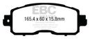 EBC 13+ Nissan Altima 2.5 (L33) Sedan Greenstuff Front Brake Pads-5