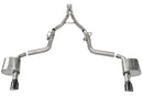 Corsa 2015-2023 Charger SRT/Hellcat/Redeye 2.75in Valved Catback DRE w/ Single 4.5in Blk PVD Tips-5