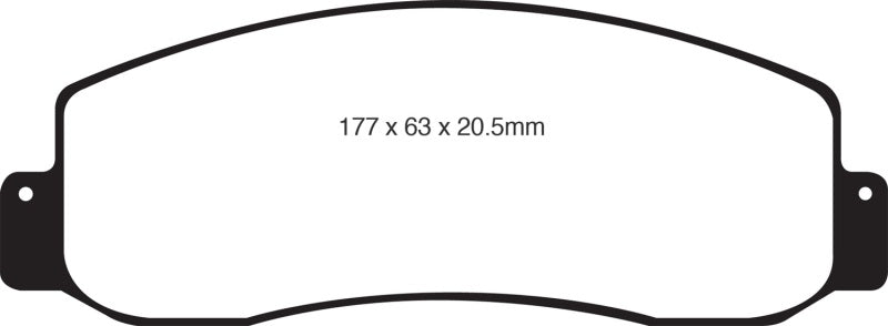 EBC 05-07 Ford F250 (inc Super Duty) 5.4 (2WD) Extra Duty Front Brake Pads - 0