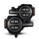 AlphaRex 21-23 Ford Bronco NOVA LED Proj Headlights Alpha-Black w/Activ Light/Seq Signal/DRL-1