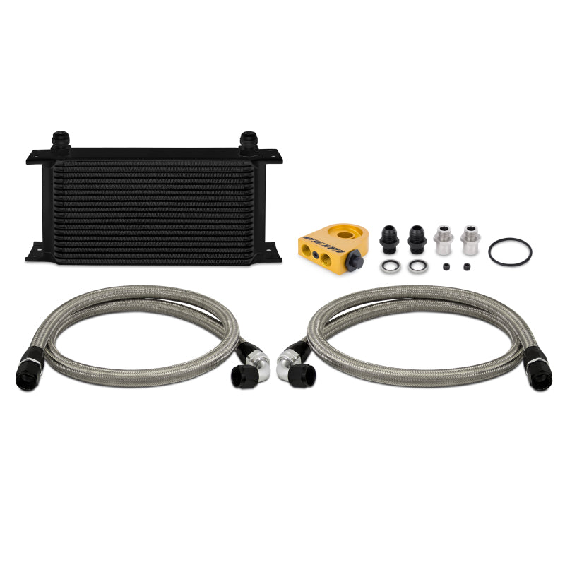 Mishimoto Universal 19 RowThermostatic Oil Cooler Kit - Black - 0