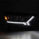 AlphaRex 19-21 Ford Ranger NOVA LED Proj Headlight Plnk Style Alpha Blk w/Activ Light/Seq Signal/DRL-8