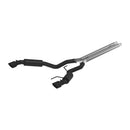 MBRP 15-17 Ford Mustang GT 5.0 3in Cat Back Dual Split Rear Race Version 4.5in Tips - Black Coated-3
