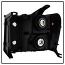 xTune GMC Sierra 07-13 Crystal Headlights Black HD-JH-GSIE07-AM-BK-8