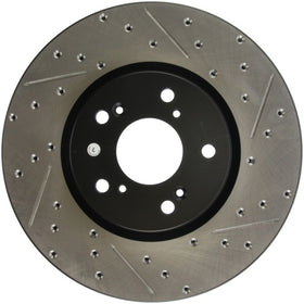 StopTech 04-08 Acura TL (Brembo Caliber) SportStop Slotted &amp; Drilled Left Front Rotor - 0