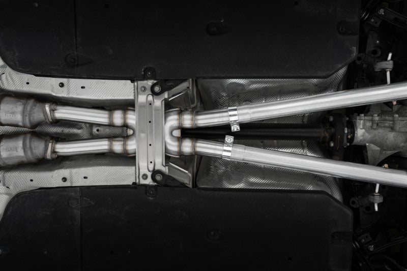 MBRP 2022 Kia Stinger 3.3L T304 SS Cat-Back Exhaust- Dual Split Rear Quad Outlet Uses Factory Bezels - 0