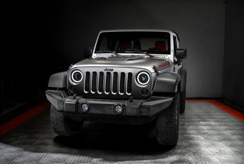 ORACLE Lighting 07-18 Jeep Wrangler JK Oculus 7in. Switchback Bi-LED Projector Headlights