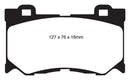 EBC 08-13 Infiniti FX50 5.0 Yellowstuff Front Brake Pads-11