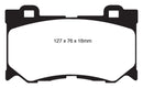 EBC 08-13 Infiniti FX50 5.0 Redstuff Front Brake Pads-9