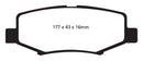 EBC 06-11 Dodge Nitro 3.7 Yellowstuff Rear Brake Pads-5