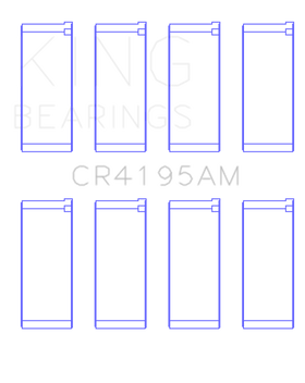 King Engine Bearings Chrysler 420A Connecting Rod Bearing Set - Size STD - 0