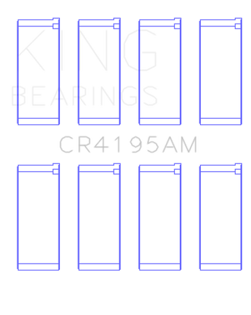King Engine Bearings Chrysler 420A Connecting Rod Bearing Set - Size STD - 0