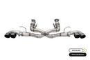 Corsa 20-25 Corvette C8 3in Xtreme Cat-Back Exhaust 4.5in Blk Quad Tips - Integrates stock AFM Valve-1