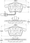 StopTech Performance 07-09 Mazda 3 Front Brake Pads-8