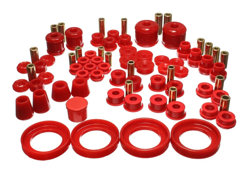 Energy Suspension 97-01 Honda Prelude (Type SH only) Red Hyper-Flex Master Bushing Set - 0