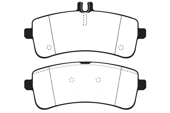EBC 2015+ Mercedes-Benz C63 S AMG (W205) 4.0L Twin Turbo Bluestuff Rear Brake Pads