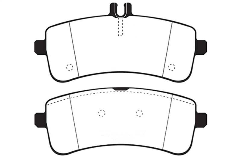 EBC 2015+ Mercedes-Benz C63 AMG (W205) Yellowstuff Rear Brake Pads - 0