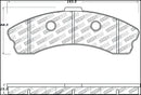StopTech Performance 06-09 Chevrolet Corvette Z06 Front Brake Pads-2