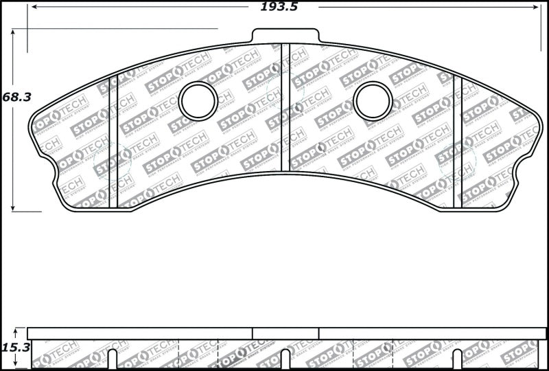 StopTech Performance 06-09 Chevrolet Corvette Z06 Front Brake Pads - 0