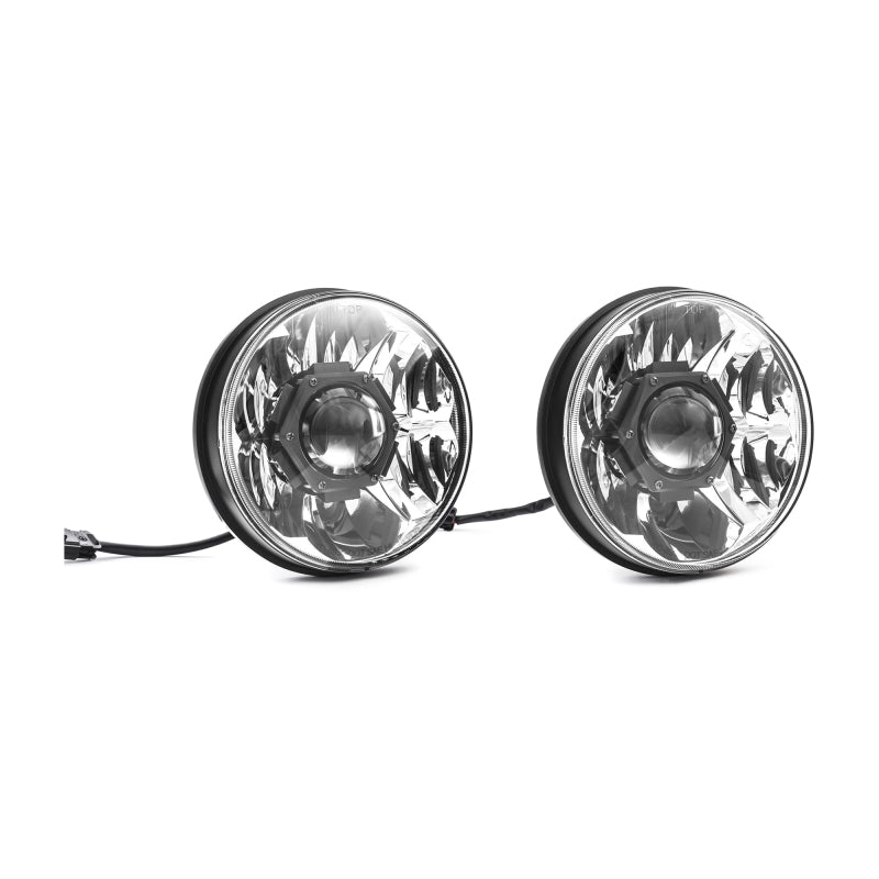 KC HiLiTES 18-20 Jeep JL/JT 7in. Gravity LED Pro DOT Approved Replac. Headlight (Pair Pack Sys) - 0