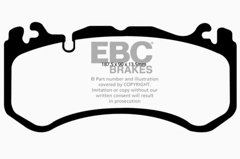 EBC 08-13 Mercedes-Benz C63 AMG (W204) 6.2 Bluestuff Front Brake Pads - 0