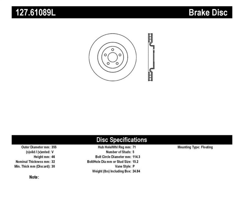 StopTech Slotted & Drilled Sport Brake Rotor - 0