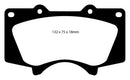 EBC 10+ Lexus GX460 4.6 Greenstuff Front Brake Pads-3